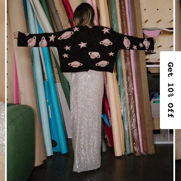 Dressed in LALA Saturn Sequin Skirt - Picture 7 of 9